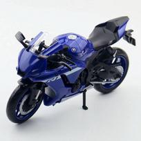 1/12 mastelio Yamaha YZF-R1M motociklo modelis žaislas Lydinio lieto modelio simuliaciniai modeliai Motociklų kolekcija Dekoracija Berniukų žaislai Dovanos mėlyna