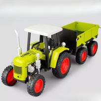 1/32 Traktorius Žaislas Lydinio Liejinys Modeliavimo Automobilio Modelis Cinko Metalo Kėbulas Plastikinė Važiuoklė Guminės Padangos Transporto priemonė Berniukui Gimtadienio Dovana žalia