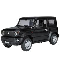 1/24 SUZUKI Jimny žaislinių automobilių modelių lydinio liejimas su garso šviesos traukimo atgal funkcija Žaislai Transporto priemonių modeliai Kolekcionuojamos dovanos suaugusiesiems juoda