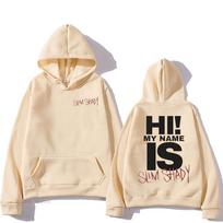 Eminem Slim Shady Hoodies Sudaderas Con Capucha Ilgomis rankovėmis Vyriški megztiniai su gobtuvu Sudaderas Fleece Unisex megztiniai S chaki