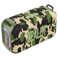 ZEALOT S85 Nešiojama belaidė BT 5.3 kolonėlė 50W sustiprinto boso garso dėžė su RGB spalvinga šviesa kamufliažas