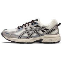 Asics Gel-Venture 6 Retro audinio sintetinė oda, atspari slydimui, patvari, kvėpuojanti žema viršūnė bėgimo bateliai moteriški sportbačiai baltai pilka 1012B359-103 37