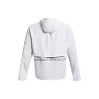 Under Armour Storm raidžių spaudinio bėgimo su gobtuvu striukė vyriškos striukės Balta 1376795-100 XXL white