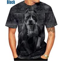 Juokingi Pitbull šuns 3D spausdinti marškinėliai vyrams moterims O-kaklo trumpomis rankovėmis marškinėliai drabužiai vaikams dideli Harajuku gyvūnų spausdinti marškinėliai viršūnės XL