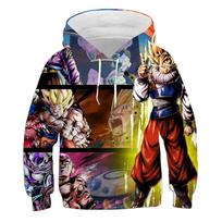 Dragon Ball vaikiškas Wukong Hoodie Rudens Nauji Vaikiški Drabužiai Vaikiškas Hoodies Boy Animacinis 3D Hoodie Fashion Cool 130cm
