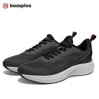 „Baaploa“ vyriški bėgimo bateliai madingi vyriški tinkliniai, kvėpuojantys, neslystantys ir atsparūs dėvėjimuisi vyriški bėgimo bateliai „Outdoor Fitness“ vyriški sportbačiai 41 pilka
