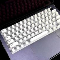 Nagų Dailės Klaviatūros Plėvelė Dangtelis Lengva Valyti Spausdinimas Pakeltas Silikonas Universalus Transparent White white
