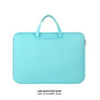Apsauginis nešiojamojo kompiuterio portfelis nuo kritimo 14-15 colių, MacBook Air/Pro 13 colių 14 inches mėtų žalios spalvos/ežero žalia spalva