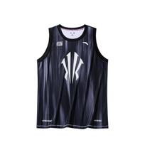 Anta Kyrie Irving Serijos Gradiento Raidės Patogūs Universalūs Kvėpuojantys Berankoviai Krepšinio Marškinėliai Unisex Marškinėliai Juodi 172431112-3 S