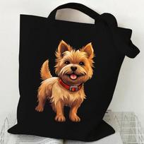Moteriški rankinukai Shiba Inu Corgi Poodle Biglis Gyvūnų Šunų Serija Drobės Pirkinių Krepšys Mada Juokinga Dovana Šunų Mėgėjams Moteriškas Šoninis Krepšys