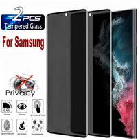 2 vnt Anti Spy grūdintas, skirtas Samsung S23 S24 Ultra 5G S22 S21 S20 Plus S23 S21 S20FE S10 S9 Plus ekrano apsaugas Privatus stiklas Note 8 juoda