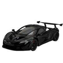 1/24 Lydinio Liejimo McLaren P1 GTR Sportinio Automobilio Modelis, Simuliacinis Garsas ir Šviesa, Atgal Traukiamas Žaislinis Automobilis, Metalinis Superautomobilio Modelis Žaislas Dovana 1/24-Size:21*9.5*5.5cm juoda