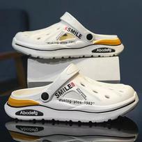 Sandalai Vyriški Paplūdimio Šlepetės Storas Padas Neslystantis Sandalai Vandeniniai Batai Moterims Klasikiniai Sneakers Sandalai Lauke 44-45 balta