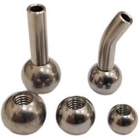 2 vnt. Nerūdijančio plieno srieginė skylė rutuliukas CNC tekinimo staklėms M5x10mm
