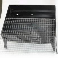Kvadratinis galvanizuotas nerūdijančio plieno kepsninės tinklelis be rankenų Square Grill Mesh 35x27cm