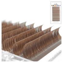 Mink Karamelinės Spalvos Blakstienos Ruda Mėtinė Mocha Spalvos Individualios Blakstienos Blakstienų Priauginimas C-Mocha