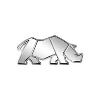 Metalo lydinio Rinocero Rino Logotipas Automobilio Bagažinės Sparno Lipdukas Šoninis Emblemos Ženklelis Skirtas Jimny Samurai Swift Wagon Grand Vitara