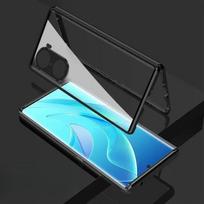 360 Dvipusis Stiklinis Pilnas Dėklas Xiaomi POCO X7 Pro Redmi Turbo4 Sagties Dangtelis Redmi Turbo 4 Smūgiams Atsparus Metalinis Rėmelis Redmi Turbo4 juoda