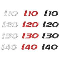 Automobilio emblema 3D metalinis logotipas kėbulo lipdukai lipdukas galinis galinis bagažinės ženklas raidžių ženklelis I10 I20 I30 I40 N N LINE stiliaus aksesuarai i10 juoda