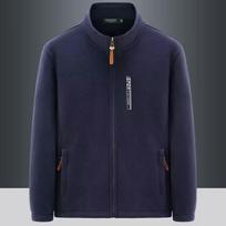Outdoor Plus Velvet Storas megztinis Vyriški šilti drabužiai Rudens ir Žiemos Striukė Laisva Didelio Dydžio Polar Fleece Kasdienis megztinis švarkas XL mėlyna