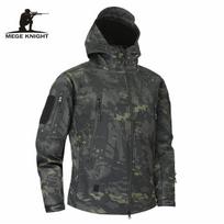 Armijos kamufliažinis paltas karinė striukė, neperšlampama nuo vėjo, lietpaltis, drabužiai, karinė striukė ir paltai XS gray