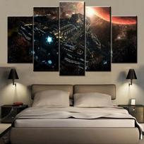 5 dalių sienų meno drobė Starcraft žaidimo plakatas Tapyba Svetainės paveikslas Spausdinimas HD Miegamojo freska Namų dekoravimas Rėmas 20x35cm*2  20x45cm*2  20x55cm*1