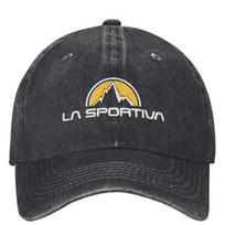 La Sportiva Apranga Unisex Beisbolo kepuraitės Skrybėlės Kepurė Vintažinė Lauko Reguliuojamo Dydžio Trucker stiliaus kepuraitės juoda