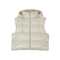 Puma blizgus pūkinis liemenė šiltas Warmcell vienspalvis storas šiltas su gobtuvu pūkinis gilet moteriškas liemenė sniego baltumo 629271-87 S