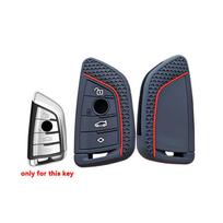 Silikoninis automobilio raktų be rakto dangtelis dėklas odos laikiklis BMW X1 U11 I7 G70 X7 Lci 320i F20 U06 M3 Gtr X3 X5 X7 F48 2023 2024 priedams