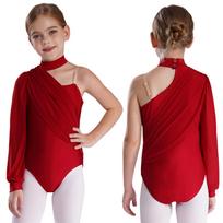 Mergaitei Baleto Triko Šokio Triko Gimnastikos Akrobatikos Figūrų Čiuožimo Kostiumas Klostuota Tinklelio Viršutinė Dalies Bodis 5-6 Years bordinė