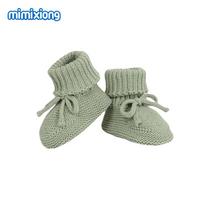 Kūdikio Pirmieji Žingsniukai Kvėpuojantys Neslystantys Megzti Naujagimio Berniuko Mergaitės Vienspalviai Bateliai Prewalkers 0-18m Mažylio Unisex Avalynė 9