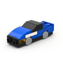 Statybinis mini automobilis, autobusas, priekaba, kemperis, sportinis automobilis, surinkti žaislai, suderinami