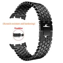 Metalo lydinio apyrankė Samsung Galaxy Watch 8 Classic 46mm 8 7 6 5 4 40mm 44mm moteriška apyrankė Galaxy Watch7 Ultra 2025 47mm Galaxy Watch 8 40mm juoda