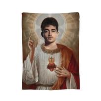 San Charles Leclerc Antklodė Minkšta Šilta Flanelinė Mėtoma Antklodė Pliušinė Lovai Svetainei Piknikui Kelionėms Namams Sofai 30x40in