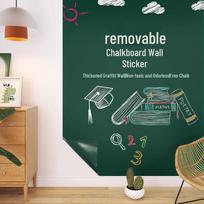Thickened Self-Adhesive Blackboard and Whiteboard Wall Sticker for Home, Office, and Children's Graffiti. 0.45x1.5M Thickened