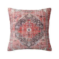 Rožinė Rytietiška Tradicinė Marokiečių Stiliaus Prabangi Pagalvės Užvalkalas Dekoras Bohemiška Etninė Gėlių Automobilio Pagalvėlė 30x30cm 12x12in