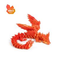 3D spausdintas drakonas spalvingas brangakmenių drakonas figūrėlės judančios jungtys besisukiojantis artikuliuotas drakonas amatai stalinis vakarietiško stiliaus ornamentas 20cm