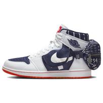 Air Jordan 1 Retro High Utility Quai 54 Unisex sportbačiai Balti Neutraliai mėlyni Šviesiai kauliniai DV1717-100 35.5