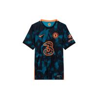 Nike Chelsea 21-22 išvykos trumpomis rankovėmis treniruočių marškinėliai vyrams Viršutiniai drabužiai Gėlių rašto DB5894-468 L