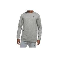 Nike Therma Treniruočių Fleece Megztinis ilgomis rankovėmis Vyriški Viršutiniai drabužiai Pilkas CU7272-063 L