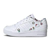 Hello Kitty x adidas Forum Low C Gėlių rašto vaikiški sportbačiai Balti Debesies Baltumo Pagrindiniai Juodi IG0303 28
