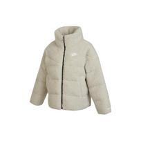 Nike Purus Fleece pamušalo pūkinis striukė Moteriškos striukės Šviesiai kaulinė DV6676-072 S