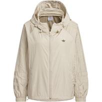 Adidas Originals Sporto Mados Tendencija Vėjo Striukė Ilgomis Rankovėmis Striukė Moteriška Striukė Kreminės Baltos Spalvos JD6382 M white