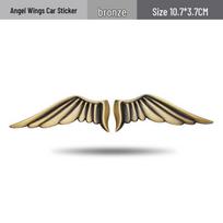 3D Metalinis Angelas ir Erelio Sparnai Automobilio Logotipo Lipdukas Sedano Pritaikymui