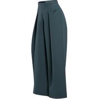 Nike Sportiniai drabužiai Tech Fleece Vienspalviai Universalūs Madingi Klostuoti Aukšto juosmens Laisvalaikio Kelnės Moterims Apatinė dalis Žali FV8053-338 L