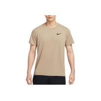 Nike Greitai džiūstantys kvėpuojantys Bėgimo Sportiniai Laisvalaikio Patogūs Apvalios Kaklo Trumpomis Rankovėmis T-shirt Vyriški Viršutiniai Drabužiai Chaki CZ1182-247 M