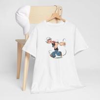 Vintažiniai Šeštadienio Ryto Animaciniai Filmukai Marškinėliai, Unisex T-shirt, Popeye, Retro 2XL