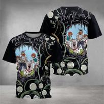 Summer Round Neck HOT Game Plants vs. Zombies Pattern 3D Printed Top Fashionable Casual Short Sleeved Children's Boy T-shirts 110