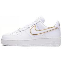 Nike Air Force 1 Low Balti Auksinis Swoosh Moteriški Kedai AO2132-102 39