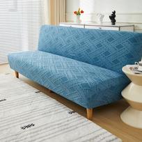 Neslystanti tampri žakardinė rankovių neturinti sofa-lova užvalkalas Small: Length 120-155 cm